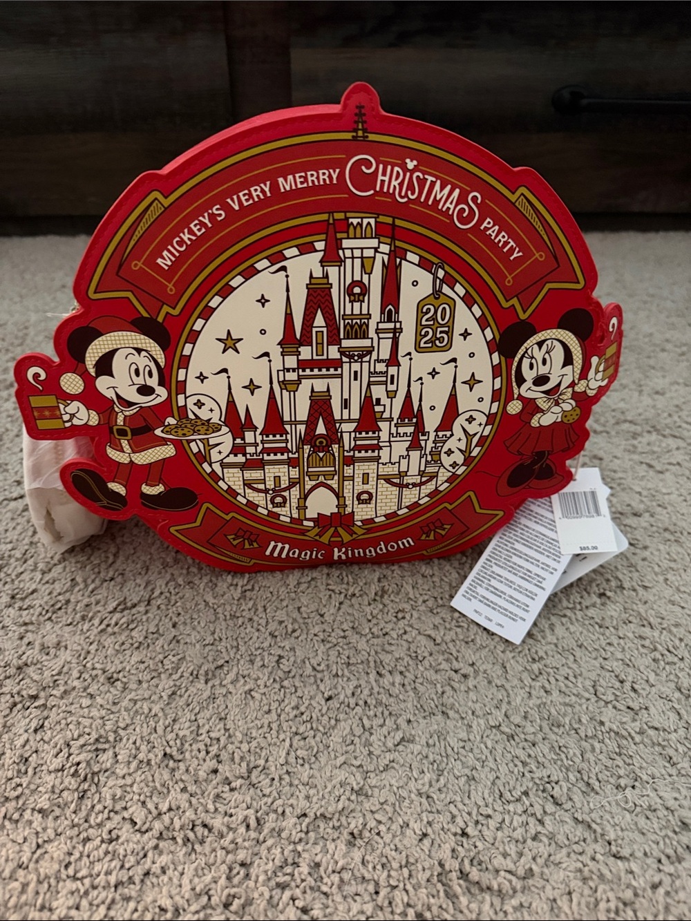 Loungefly Red & Cream Mickey’s Very Merry Christmas Party Mini Bag